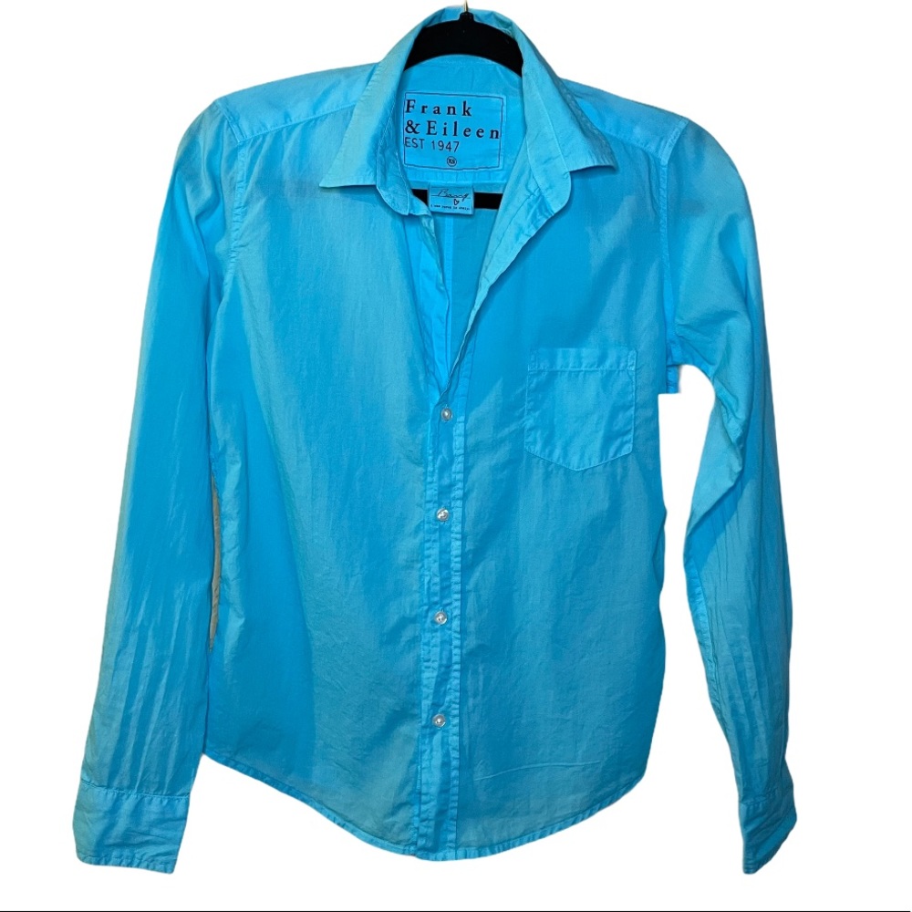 EILEEN FISHER Turquoise Long Sleeves Shirt